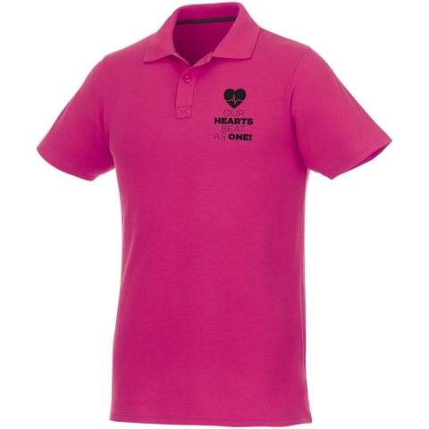 Helios - koszulka męska polo z krótkim rękawem magenta Helios - koszulka męska polo z krótkim rękawem magenta