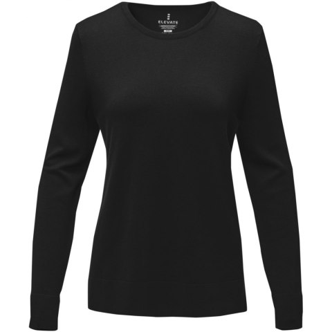 Damski sweter z okrągłym dekoltem Merrit czarny Damski sweter z okrągłym dekoltem Merrit czarny