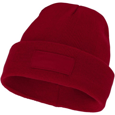 Czapka typu beanie Boreas z naszywką czerwony
