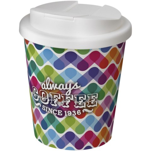 Brite-Americano® Espresso 250 ml tumbler with spill-proof lid biały