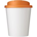 Brite-Americano® Espresso 250 ml tumbler with spill-proof lid biały, pomarańczowy