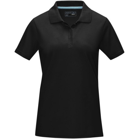Damska organiczna koszulka polo Graphite z certyfikatem GOTS czarny Damska organiczna koszulka polo Graphite z certyfikatem GOTS czarny