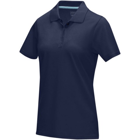 Damska organiczna koszulka polo Graphite z certyfikatem GOTS granatowy Damska organiczna koszulka polo Graphite z certyfikatem GOTS granatowy
