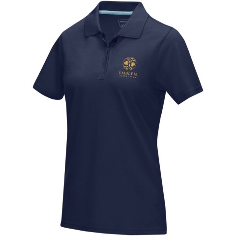 Damska organiczna koszulka polo Graphite z certyfikatem GOTS granatowy Damska organiczna koszulka polo Graphite z certyfikatem GOTS granatowy