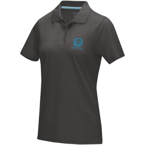 Damska organiczna koszulka polo Graphite z certyfikatem GOTS szary sztormowy Damska organiczna koszulka polo Graphite z certyfikatem GOTS szary sztormowy