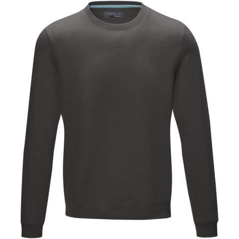 Męska organiczna bluza Jasper wykonana z GRS z recyclingu i posiadająca certyfikat GOTS szary sztormowy Męska organiczna bluza Jasper wykonana z GRS z recyclingu i posiadająca certyfikat GOTS szary sztormowy