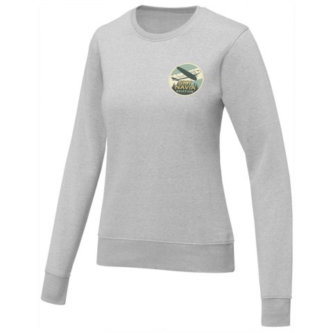 Zenon damska bluza z okrągłym dekoltem szary melanż Zenon damska bluza z okrągłym dekoltem szary melanż