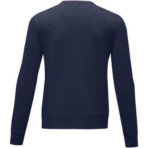 Zenon męska bluza z okrągłym dekoltem granatowy Zenon męska bluza z okrągłym dekoltem granatowy