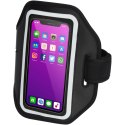 Odblaskowa bransoletka na smartfon Haile z przezroczystym etui czarny Odblaskowa bransoletka na smartfon Haile z przezroczystym etui czarny