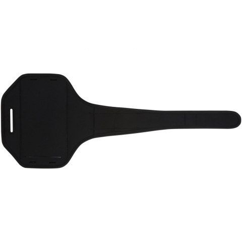 Odblaskowa bransoletka na smartfon Haile z przezroczystym etui czarny Odblaskowa bransoletka na smartfon Haile z przezroczystym etui czarny
