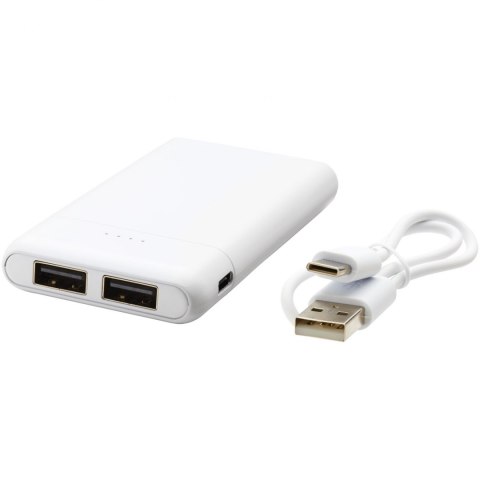 Odyssey powerbank o wysokiej gęstości energetycznej, 5000 mAh biały Odyssey powerbank o wysokiej gęstości energetycznej, 5000 mAh biały
