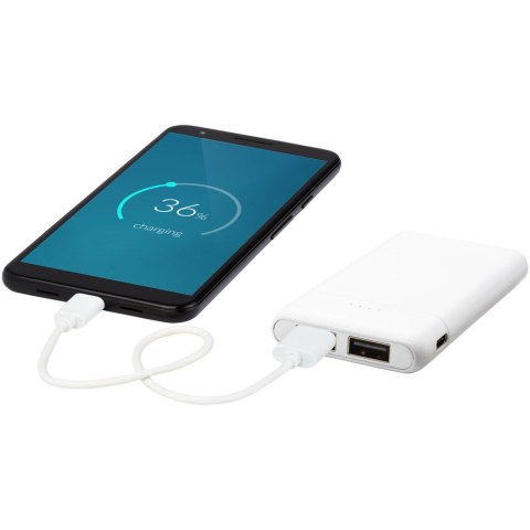 Odyssey powerbank o wysokiej gęstości energetycznej, 5000 mAh biały Odyssey powerbank o wysokiej gęstości energetycznej, 5000 mAh biały