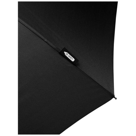 Składany wiatroodporny parasol 51 cm z PET z recyklingu Birgit czarny Składany wiatroodporny parasol 51 cm z PET z recyklingu Birgit czarny