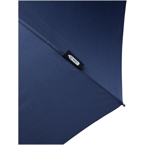 Składany wiatroodporny parasol 51 cm z PET z recyklingu Birgit granatowy Składany wiatroodporny parasol 51 cm z PET z recyklingu Birgit granatowy