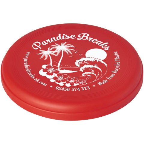 Crest frisbee z recyclingu czerwony Crest frisbee z recyclingu czerwony