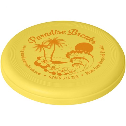 Crest frisbee z recyclingu żółty Crest frisbee z recyclingu żółty