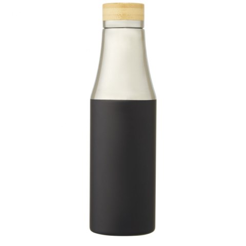 Hulan miedziana, próżniowo izolowana butelka o pojemności 540 ml z bambusową pokrywką czarny Hulan miedziana, próżniowo izolowana butelka o pojemności 540 ml z bambusową pokrywką czarny