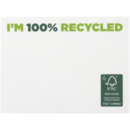 Karteczki samoprzylepne z recyklingu o wymiarach 100 x 75 mm Sticky-Mate® biały