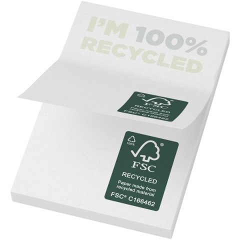 Karteczki samoprzylepne z recyklingu o wymiarach 50 x 75 mm Sticky-Mate® biały Karteczki samoprzylepne z recyklingu o wymiarach 50 x 75 mm Sticky-Mate® biały