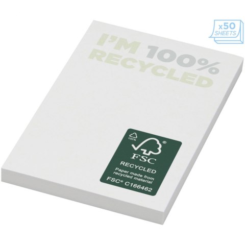 Karteczki samoprzylepne z recyklingu o wymiarach 50 x 75 mm Sticky-Mate® biały Karteczki samoprzylepne z recyklingu o wymiarach 50 x 75 mm Sticky-Mate® biały
