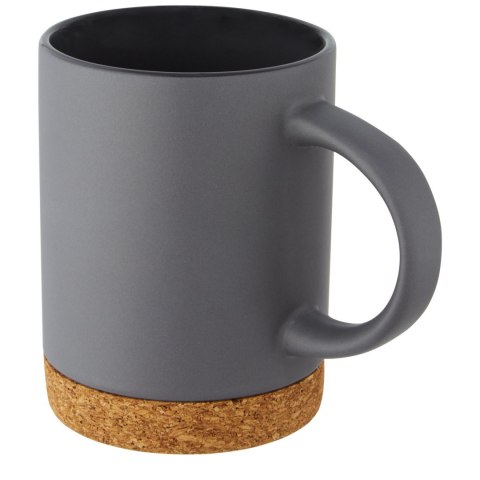 Neiva Kubek ceramiczny o pojemności 425 ml z korkową podstawą szary Neiva Kubek ceramiczny o pojemności 425 ml z korkową podstawą szary