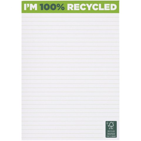 Notatnik Desk-Mate® w formacie A5 z materiałów z recyklingu biały Notatnik Desk-Mate® w formacie A5 z materiałów z recyklingu biały