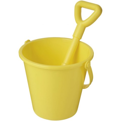 Wiaderko z łopatką Tides z plastiku z recyklingu żółty Wiaderko z łopatką Tides z plastiku z recyklingu żółty