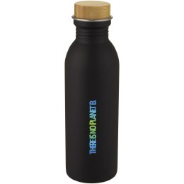 Bidon Kalix o pojemności 650 ml ze stali nierdzewnej czarny