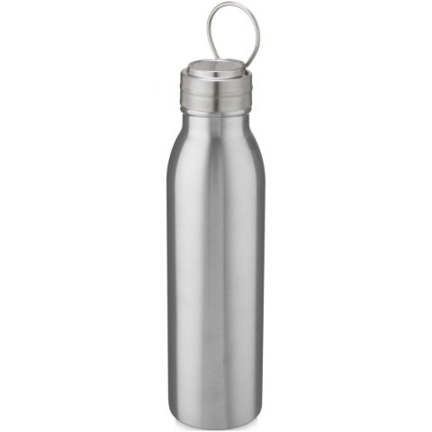 Bidon ze stali nierdzewnej Harper o pojemności 700 ml z metalową pętelką srebrny Bidon ze stali nierdzewnej Harper o pojemności 700 ml z metalową pętelką srebrny