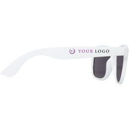 Okulary przeciwsłoneczne z plastiku PET z recyklingu Sun Ray biały