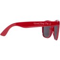 Okulary przeciwsłoneczne z plastiku PET z recyklingu Sun Ray czerwony