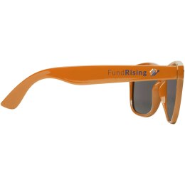 Okulary przeciwsłoneczne z plastiku PET z recyklingu Sun Ray pomarańczowy