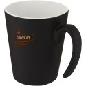 Kubek ceramiczny Oli o pojemności 360 ml z uchwytem biały, czarny Kubek ceramiczny Oli o pojemności 360 ml z uchwytem biały, czarny