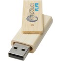 Pamięć USB Rotate o pojemności 8 GB wykonana z bambusa beżowy