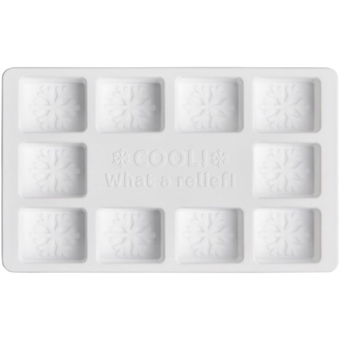 Personalizowana tacka do kostek lodu Chill biały Personalizowana tacka do kostek lodu Chill biały