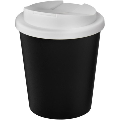 Kubek Americano® Espresso Eco z recyklingu o pojemności 250 ml z pokrywą odporną na zalanie czarny, biały