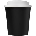 Kubek Americano® Espresso Eco z recyklingu o pojemności 250 ml z pokrywą odporną na zalanie czarny, biały