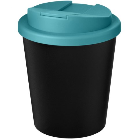 Kubek Americano® Espresso Eco z recyklingu o pojemności 250 ml z pokrywą odporną na zalanie czarny, błękitny