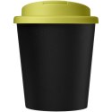 Kubek Americano® Espresso Eco z recyklingu o pojemności 250 ml z pokrywą odporną na zalanie czarny, limonka