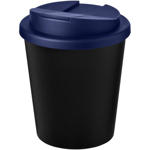 Kubek Americano® Espresso Eco z recyklingu o pojemności 250 ml z pokrywą odporną na zalanie czarny, niebieski