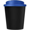 Kubek Americano® Espresso Eco z recyklingu o pojemności 250 ml z pokrywą odporną na zalanie czarny, średnioniebieski