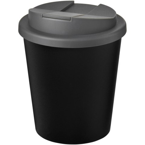Kubek Americano® Espresso Eco z recyklingu o pojemności 250 ml z pokrywą odporną na zalanie czarny, szary