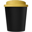 Kubek Americano® Espresso Eco z recyklingu o pojemności 250 ml z pokrywą odporną na zalanie czarny, żółty