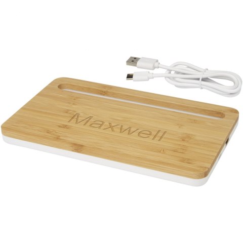 Medake 10 W bambusowa bezprzewodowa ładowarka beżowy Medake 10 W bambusowa bezprzewodowa ładowarka beżowy