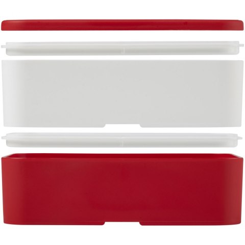 MIYO dwupoziomowe pudełko na lunch czerwony, biały, czerwony MIYO dwupoziomowe pudełko na lunch czerwony, biały, czerwony