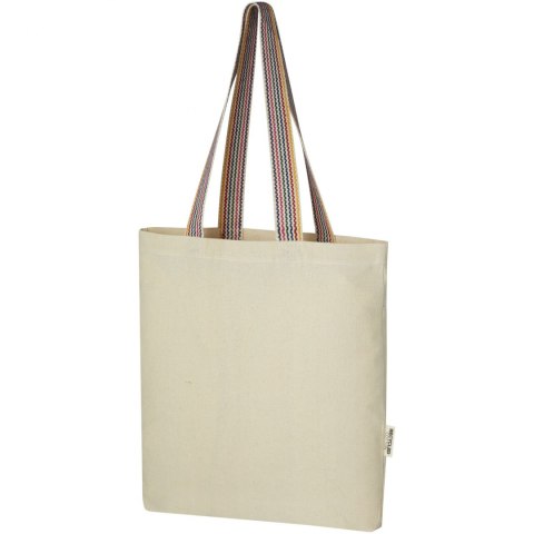 Rainbow torba na zakupy o pojemności 5 l z bawełny z recyklingu o gramaturze 180 g/m² piasek pustyni Rainbow torba na zakupy o pojemności 5 l z bawełny z recyklingu o gramaturze 180 g/m² piasek pustyni