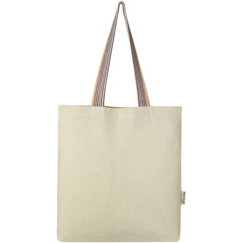 Rainbow torba na zakupy o pojemności 5 l z bawełny z recyklingu o gramaturze 180 g/m² piasek pustyni Rainbow torba na zakupy o pojemności 5 l z bawełny z recyklingu o gramaturze 180 g/m² piasek pustyni