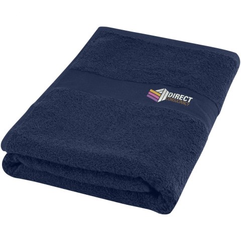 Amelia bawełniany ręcznik kąpielowy o gramaturze 450 g/m² i wymiarach 70 x 140 cm granatowy Amelia bawełniany ręcznik kąpielowy o gramaturze 450 g/m² i wymiarach 70 x 140 cm granatowy