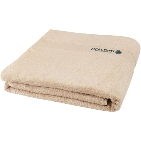 Evelyn bawełniany ręcznik kąpielowy o gramaturze 450 g/m² i wymiarach 100 x 180 cm beżowy Evelyn bawełniany ręcznik kąpielowy o gramaturze 450 g/m² i wymiarach 100 x 180 cm beżowy