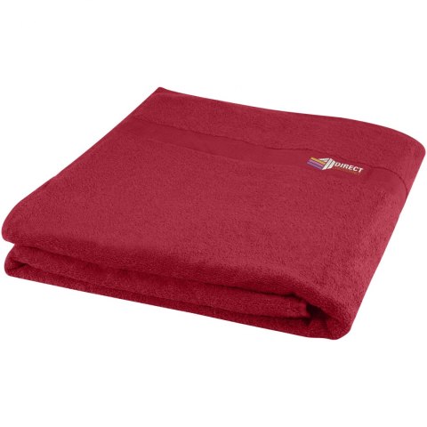Evelyn bawełniany ręcznik kąpielowy o gramaturze 450 g/m² i wymiarach 100 x 180 cm czerwony Evelyn bawełniany ręcznik kąpielowy o gramaturze 450 g/m² i wymiarach 100 x 180 cm czerwony